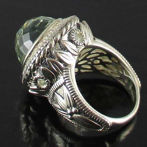 Seidengang Mint Quartz & Diamonique Ring - Picture 8 of 15